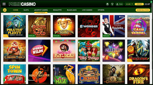 Top Prime Casino Games 